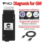 VNCI MDI2 Diagnostic Tool For Cadillac/Chevrolet/Buick Support CANFD DoIP Compatible with TLC/GDS2/DPS/Tech2win Software For GM