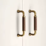 Walnut Wood Cabinet Pulls for Furniture Nordic Kitchen Cabinet Storage Handles Wardrobe Cupboard Door Handles Furniture Hardware