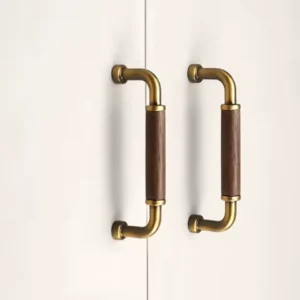 Walnut Wood Cabinet Pulls for Furniture Nordic Kitchen Cabinet Storage Handles Wardrobe Cupboard Door Handles Furniture Hardware