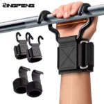 Weight Lifting Hook Grips With Wrist Wraps Hand-Bar Wrist Strap Gym Fitness Hook Weight Strap Pull-Ups Power Lifting Gloves