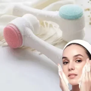 Wholesale 2/5/10PCS Double Side Facial Cleansing Brush Silicone & Soft Hair Manual Massage Facial Wash Brush Makeup Remove Tools