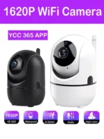 Wifi IP Camera YCC365 Plus Smart Home Auto Tracking 1620P Full Night Vision Network Wireless CCTV Video Baby Security Camera