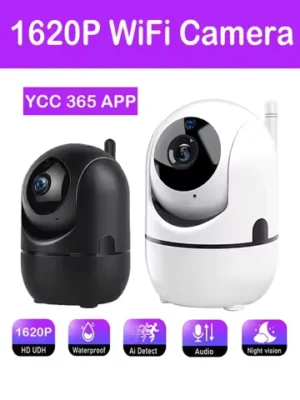 Wifi IP Camera YCC365 Plus Smart Home Auto Tracking 1620P Full Night Vision Network Wireless CCTV Video Baby Security Camera