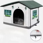 Wild and Wildcat Outdoor Cat House - Heavy duty all-weather shelter with escape doors, large entrances, and cantilevered roofs