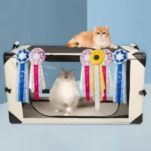 Winter Large Cat Racing Cage For Exhibition Show Foldable Cattery Delivery Room Professional Cat Competition Cage