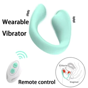 Wireless Remote Control U-Shape Dildo Vibrator - Dual Motors & Clitoral Stimulator, Wearable Sex Toy for Women Couples Adults