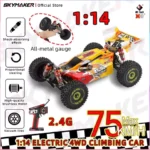 WLtoys RC Car 144010 V8 Racing 1:14 2.4G 4WD 75km/h Electric High Speed Brushless Off-Road Remote Control Drift Toys Gift