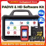 X-431 LAUNCH PAD 7 & Heavy Duty Software Kit 12V Car 24V Truck Diagnostic Tool Automotive Scanner Auto Scan Autoscanner Diagnost