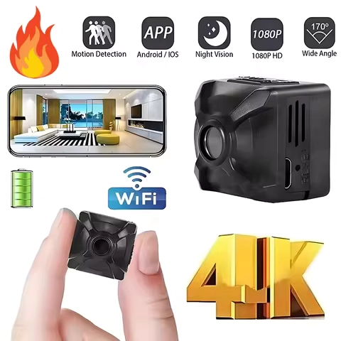 X5 1080P Wireless Camera Mini WiFi IP/AP Remote Monitor Rechargeable Battery Motion Detection Portable Camcorders Home