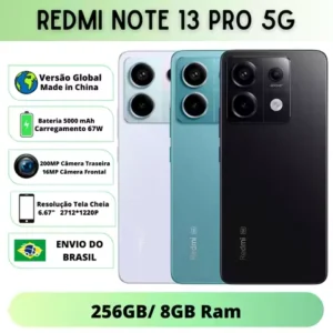 Xiaomi Redmi Note 13 Pro 5G VersÃ£o Global | Smartphone 5G , ROM Global , CÃ¢mera 200MP , Carregador 67W